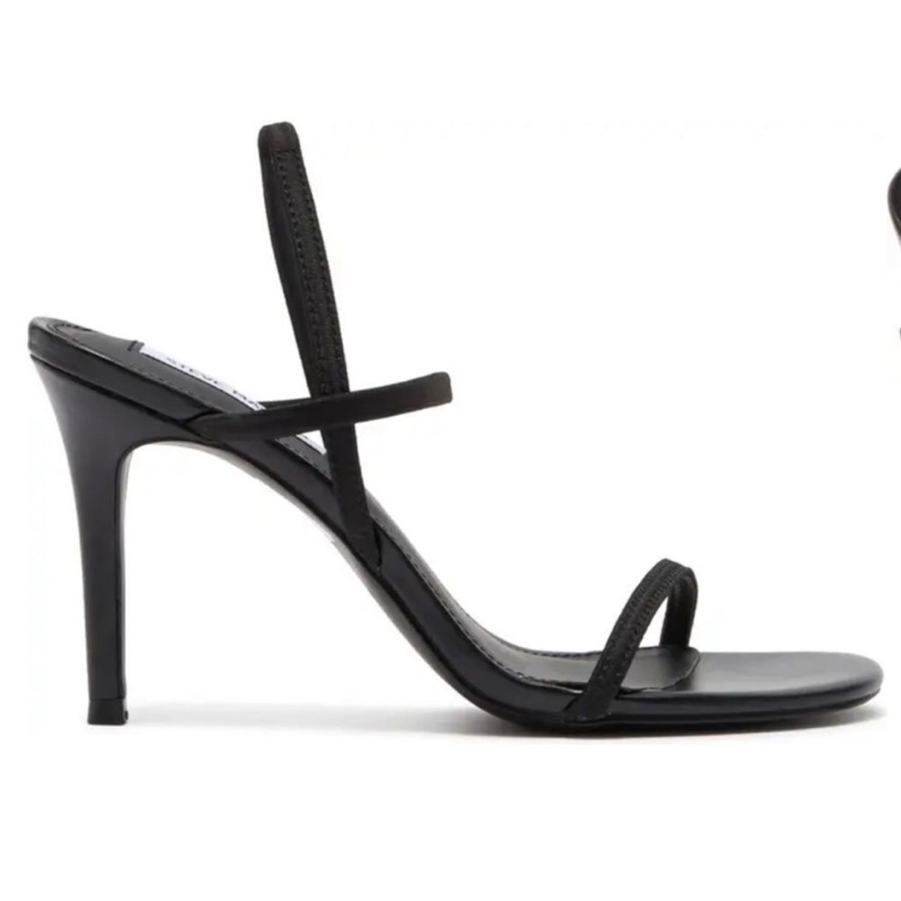 Strappy Sandal STEVE MADDEN black heel size 8 Gabriella